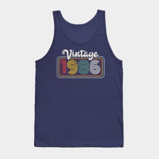 Vintage 1986 Birthday Gift 35th Birthday Gift Idea Tank Top